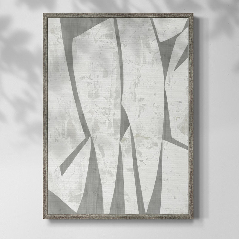 Stone Stone I, reproduction encadrée - bois massif, H 15 po x l 12 po