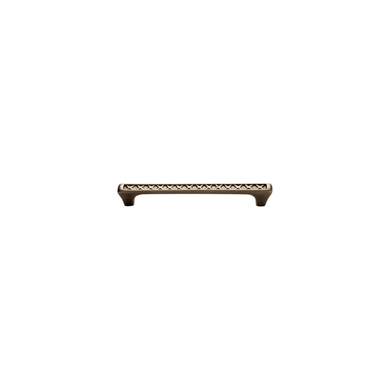 Crosshatch 6 Center to Center Bar Pull, White Bronze Brushed