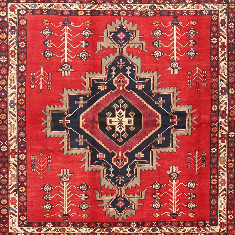 Omusa Oriental Indoor Rug, Round 7'