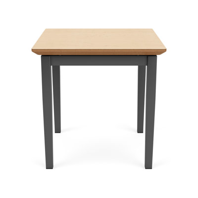 Lenox Steel Waiting Reception End Table Metal Frame 20x20" High Pressure Laminate Top