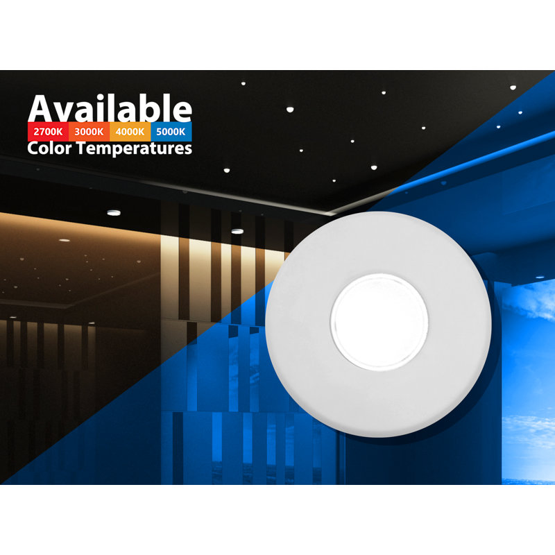Sleek Satin White 4" LED Flush Mount Ceiling Light, Energy-Efficient