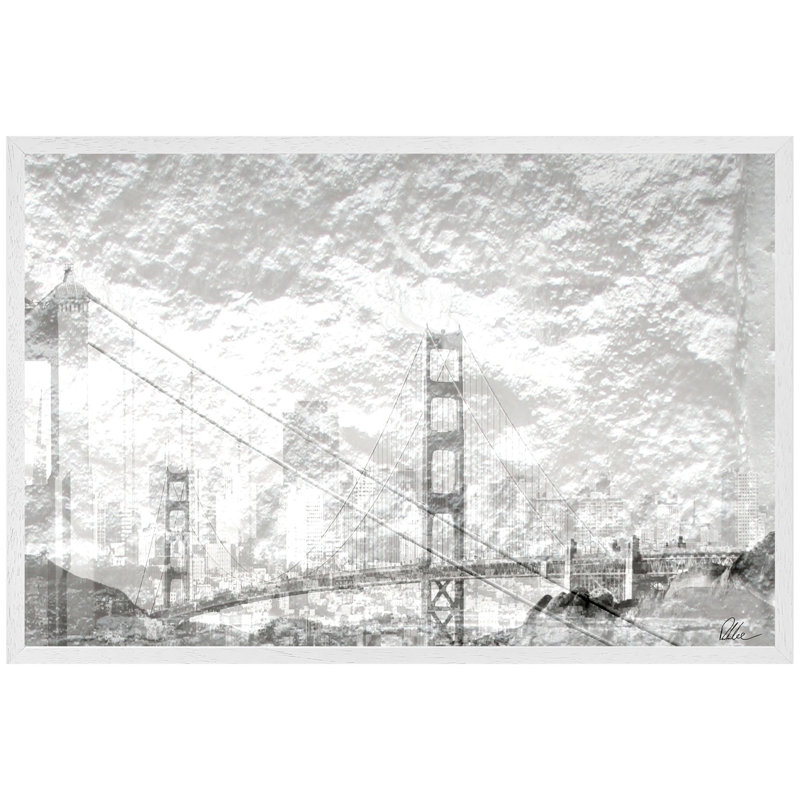 Single Picture Frame Print, 25cm H x 31cm W x 4cm D, White