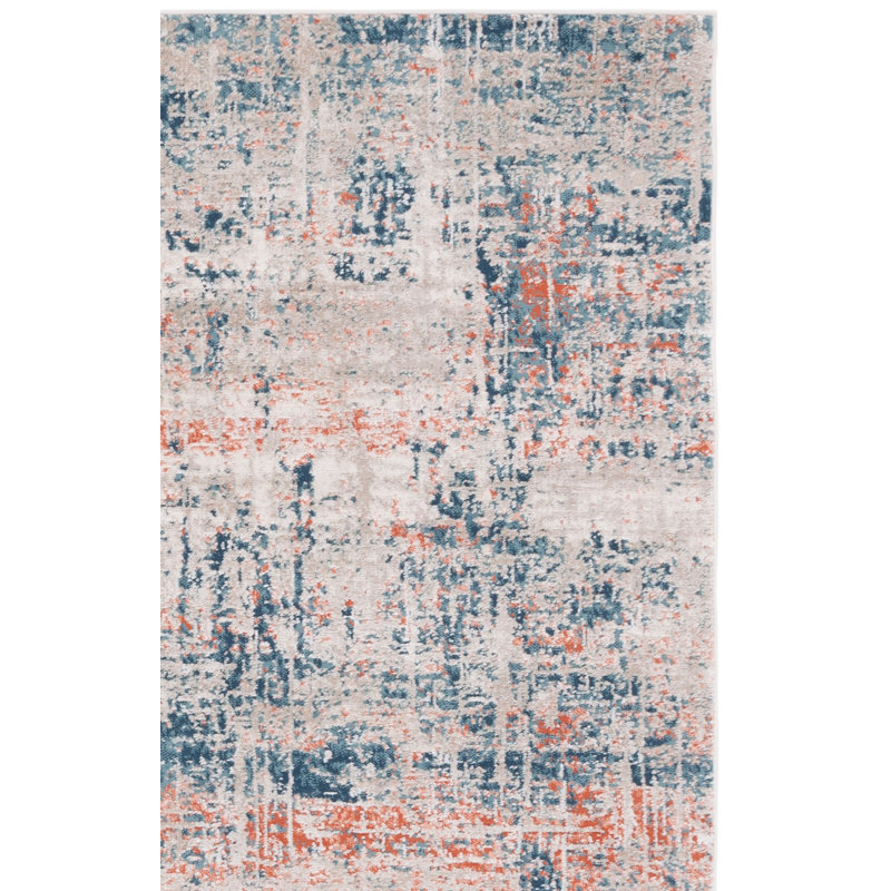 Kristeen 800 Performance Abstract Rug, Runner 2'2" x 9'