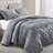 Wonderful Velvet & Flannel Quilt Set, Diamond Quilting Lightweight Comforter with Pillow Shams, Holiday Gift-1963035809-1924908484