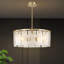  Lustre tambour en verre 4 lumières-611746811