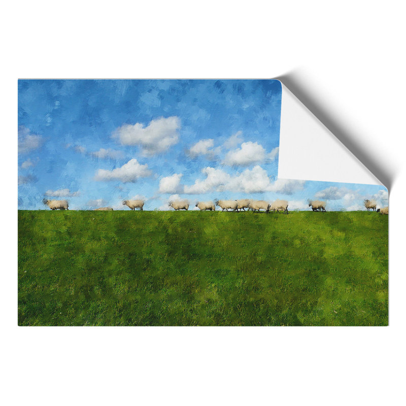 Flock Of Sheep Vol.4 - No Frame Painting, 30cm H x 42cm W x 0.1cm D
