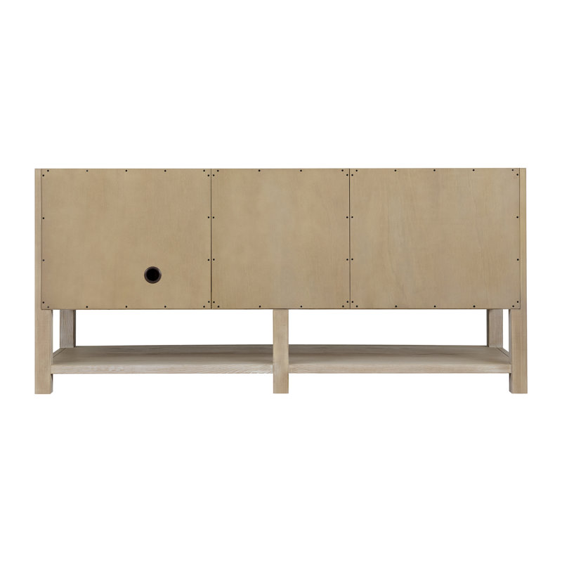 Breckenridge 72'' W Double Vanity, Whitewashed Oak, Eternal Jasmine Pearl