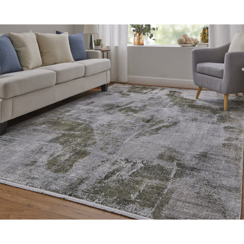 Lindstra Abstract Indoor Rug, Rectangle 3'1" x 5'