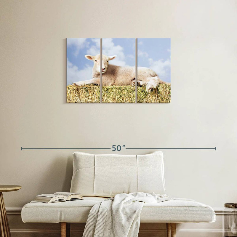 Young Sheep, 20" H x 33" W