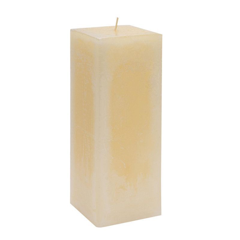 Vanilla Scented Pillar Candle, 20cm H x 7.5cm W x 7.5cm D