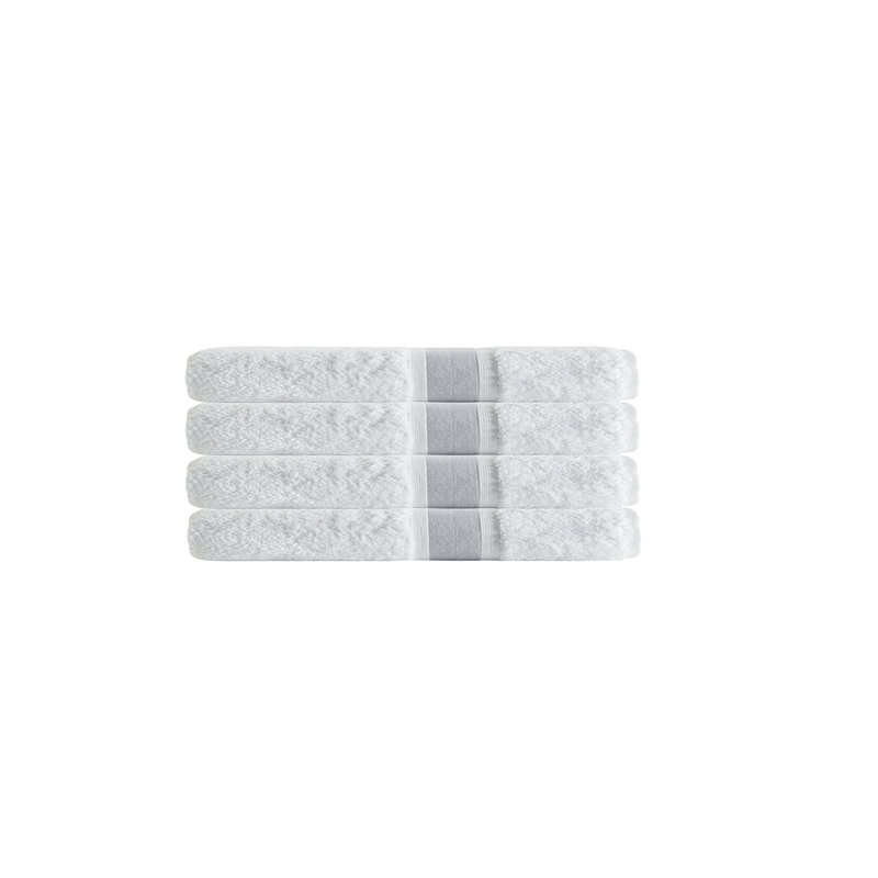 Turkish Cotton Plush Hand Towel, Silver