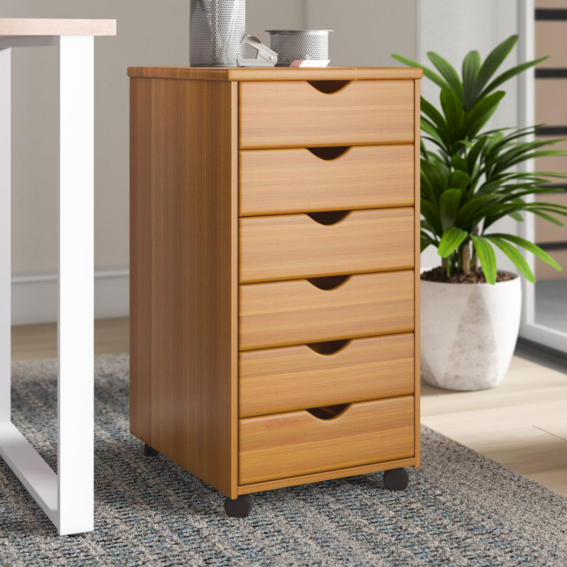 6 Drawer Storage Drawer, Brown