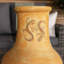 Rasberry Round Clay Smokeless Chimnea