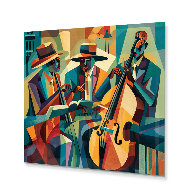 «Jazz Performance on Stage III», impression sans cadre sur métal, H 16 po x l 16 po x P 1 po