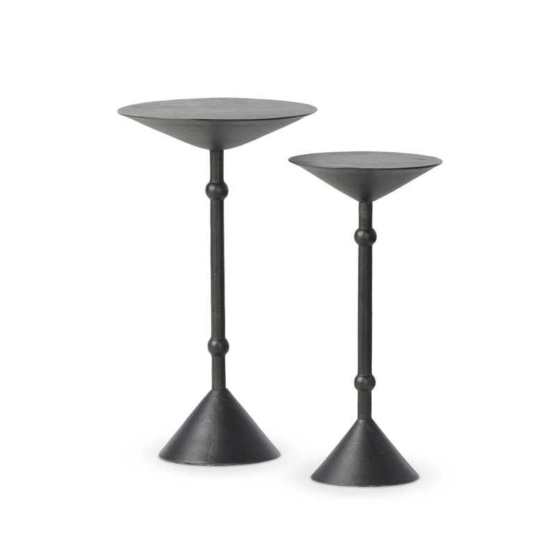 Printa Nesting End Tables-Black Antique