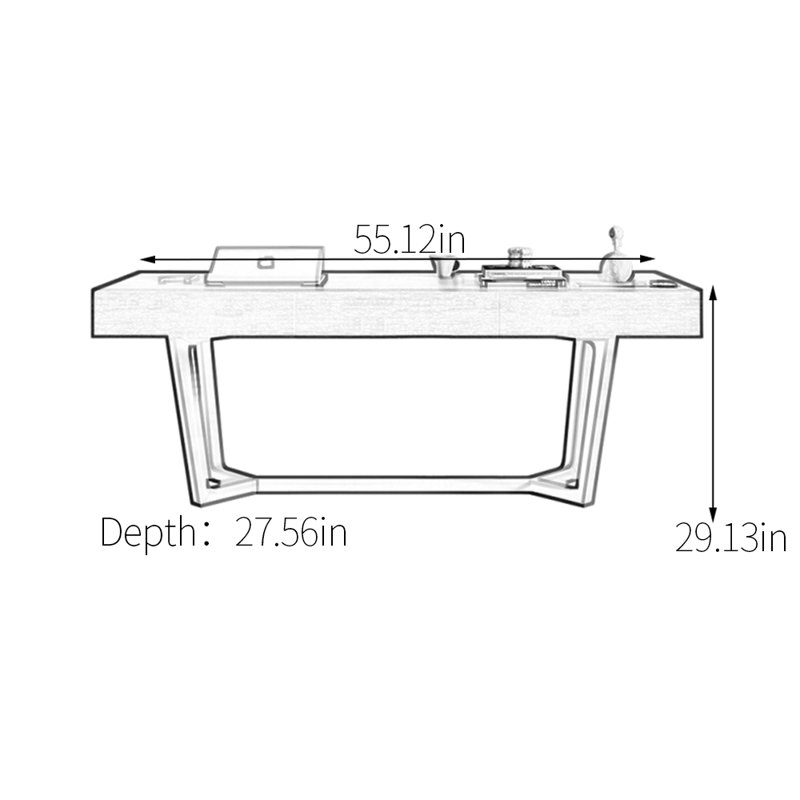 Reyes, 29.13" H x 55.12" W x 27.56" D