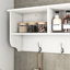 Portemanteau avec 4 crochets et rangement fonctionnel en bois pour la maison-853195856