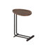 Table d'appoint en forme de C 2 pièces avec structure en métal, conception coulissante pour canapé et chevet, parfaite pour les petits espaces et les décors modernes