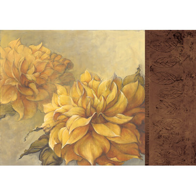 Golden Blossoms - Wrapped Canvas Print