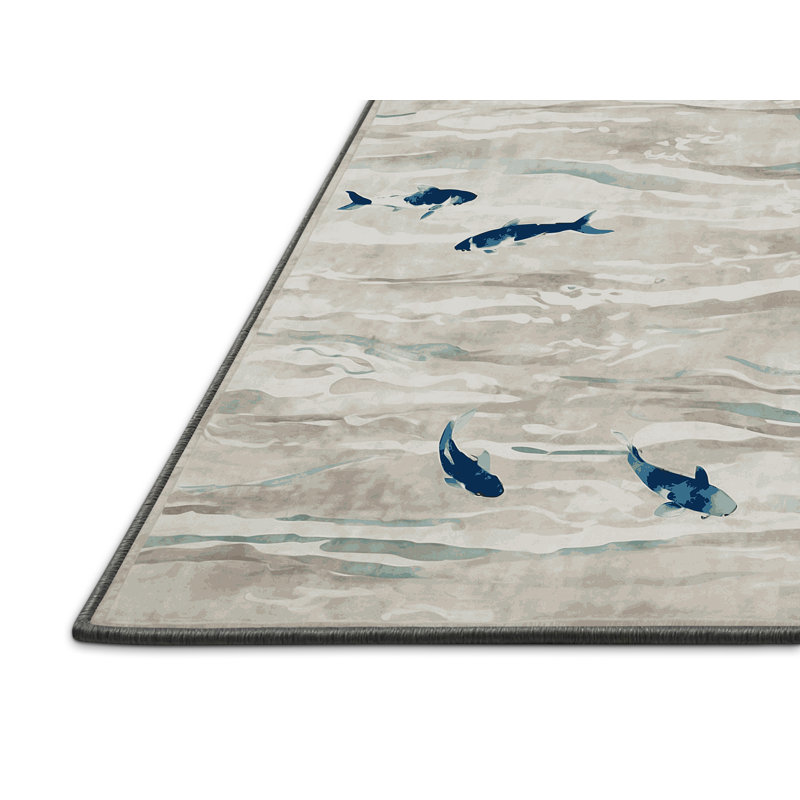 Tapis gris soyeux et moelleux, Rectangle 7 pi x 10 pi