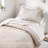 Modern Woven Stripe Bedding Set, Soft Polyester Twin/twin Xl For Cozy Spaces