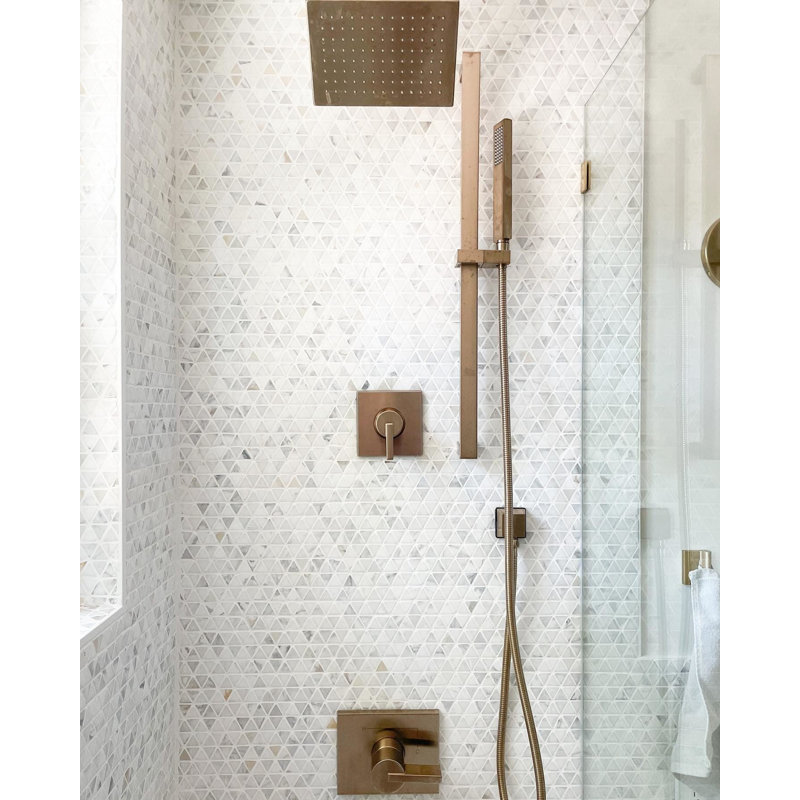 Aspekt Calacatta Honed Marble Mosaic