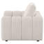 Chaise d'appoint rembourrée en chenille Bantry ivoire-1680223840