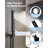 Digital Display Pressure‑Balanced Shower System, 12" Ceiling Mount Rainfall Shower Faucet with Handheld Spray-83197655