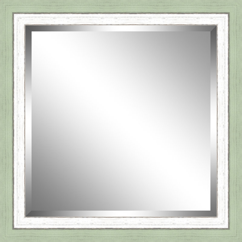 Miroir de salle de bain Amatury, Vert / blanc