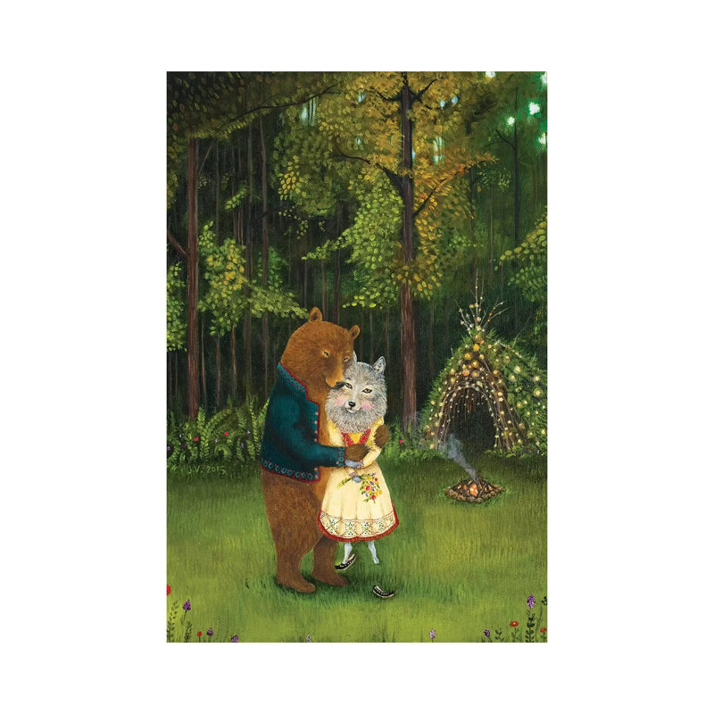 Swept Off Her Feet by Jahna Vashti - Wrapped Canvas Print, 30.48 cm H x 45.72 cm W