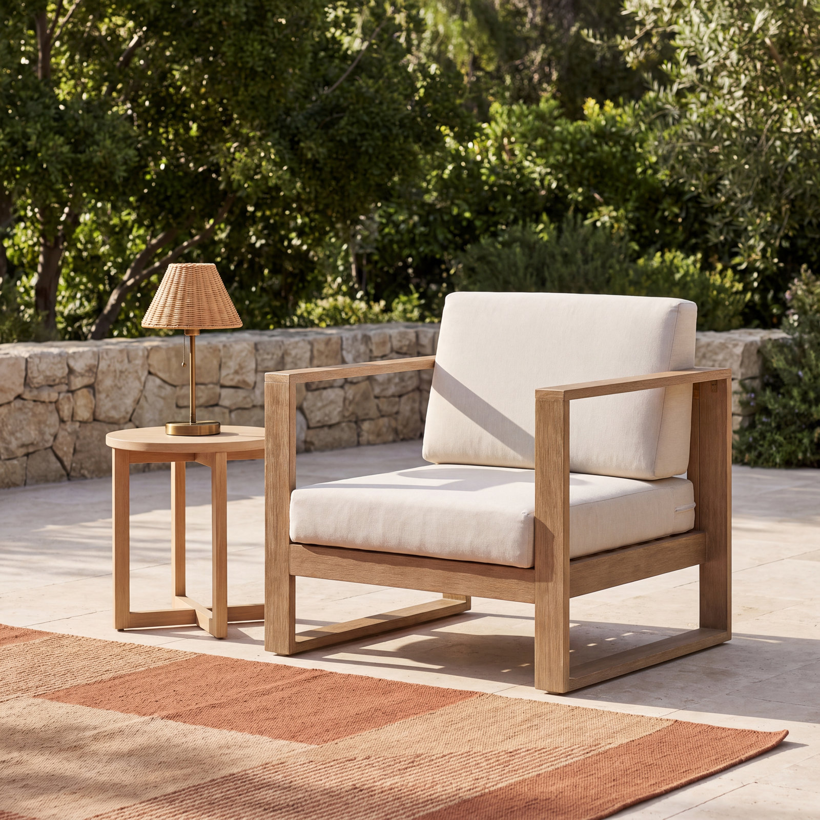 Cove Eucalyptus Patio Lounge Chair