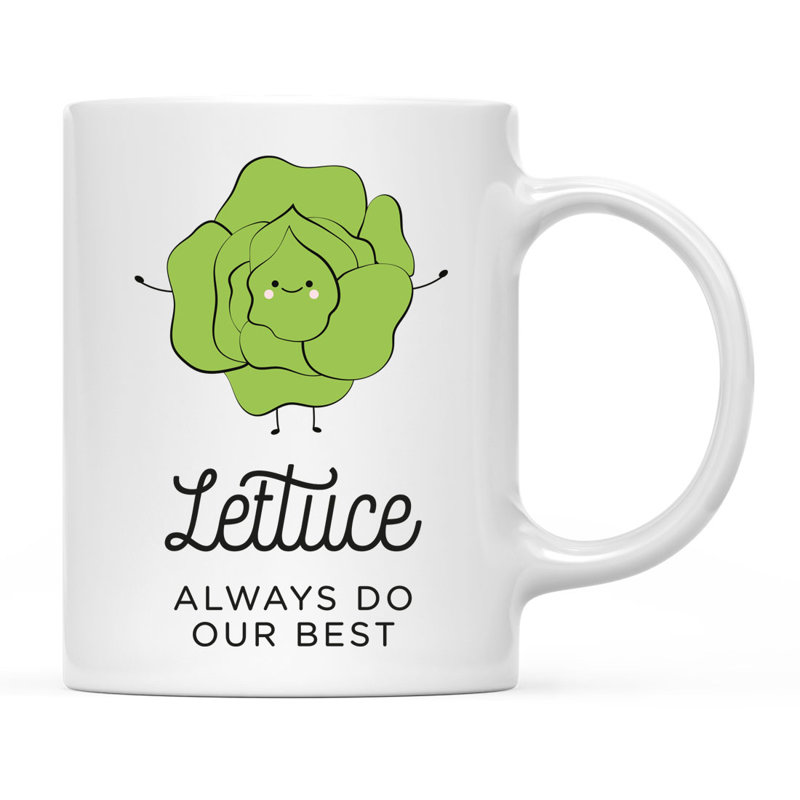 Tasse à café Funny Food pun, Laitue