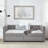Upholstered Daybed With Two Drawers, With Button And Copper Nail On Square Arms