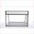 Twin Over Full Metal Bunk Bed Frame - No Box Spring Needed, Low Profile with White Mesh Guard Rail, Black, Ideal for Guest Room/Dorm