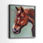 «Paint by Number Horse I», reproduction encadrée de qualité supérieure - prête à être accrochée - aucun clou requis - aucun clou requis-1383174647-1383174639