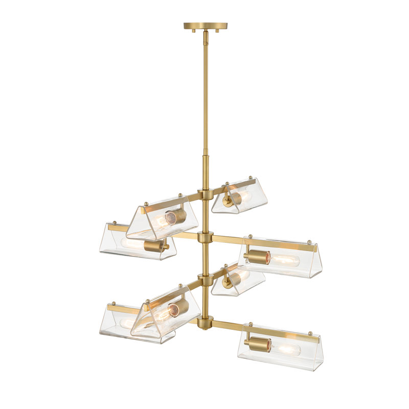 Kulthum Light Sputnik Modern Linear Chandelier, 8