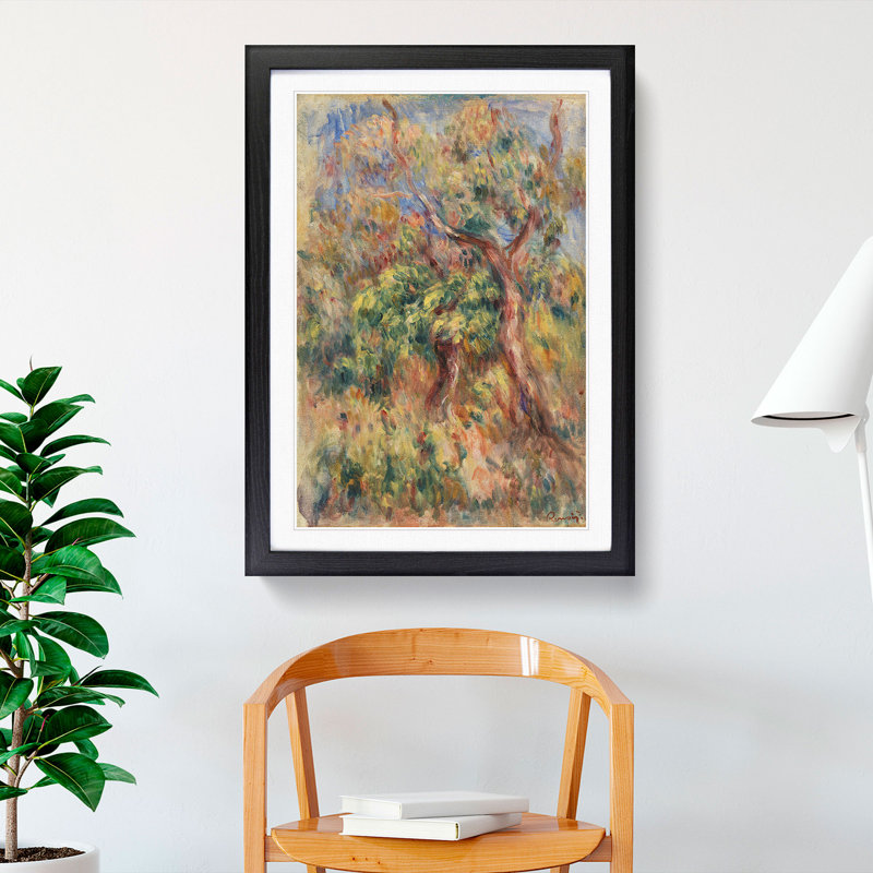 Landscape Vol.3 by Pierre-Auguste Renoir - Picture Frame Painting, 48cm H x 36cm W x 2cm D, Black Framed