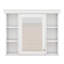 Armoire à pharmacie murale 35 po x 28 po, armoire de rangement pour salle de bain avec porte miroir et 6 tablettes ouvertes réglables-442584946