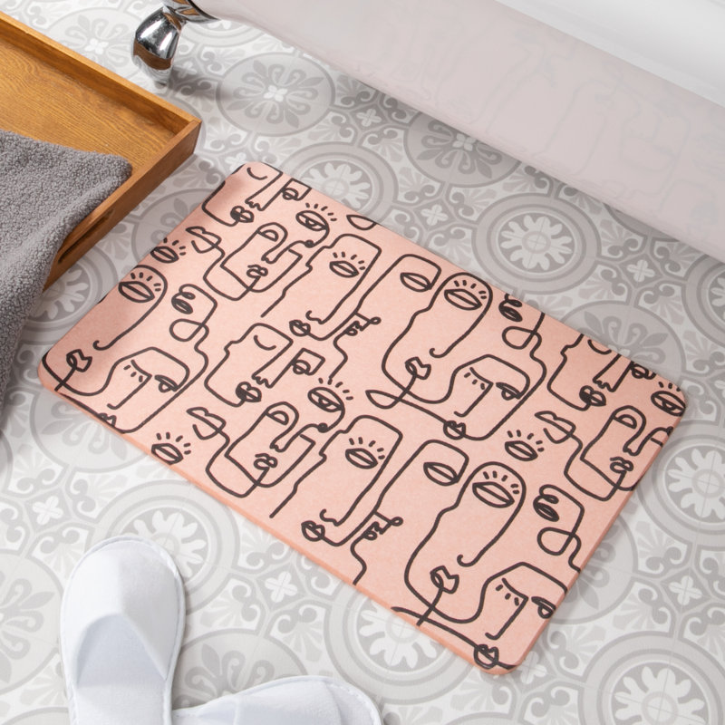 Non-Slip Bath Mat, Pink