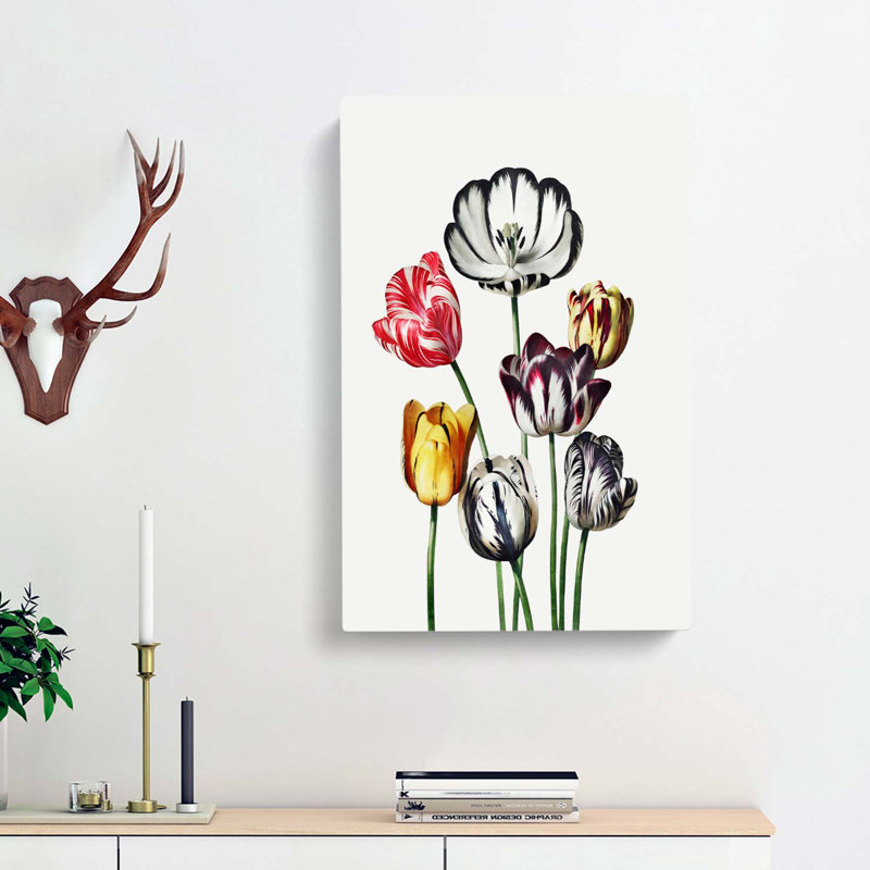 Tulips by R.J. Thornton - Wrapped Canvas Painting, 50cm H x 35cm W