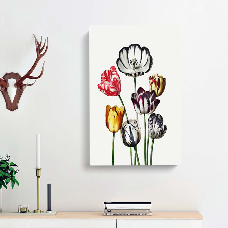 Tulips by R.J. Thornton - Wrapped Canvas, 76cm H x 50cm W 