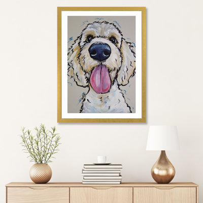 " Goldendoodle Murphy Whimsical " by Hippie Hound Studios