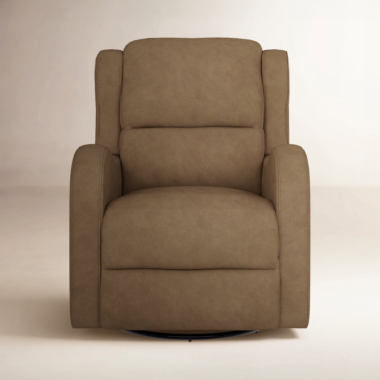 Pastiche 30" Manual Recliner, Saddle Vegan Leather