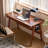 39.4"W Solid Wood Desk with Drawers-168267316-180388436