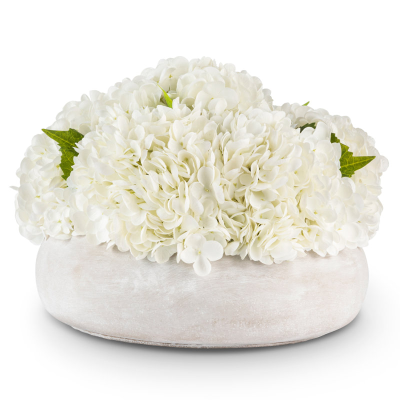 Ezri Realtouch Hydrangea, White