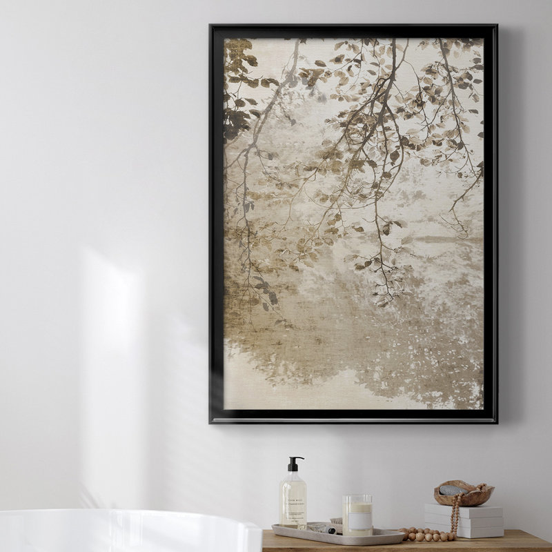 Toile encadrée de qualité supérieure Fresco - prête à être accrochée, Toile encadrée, H 30,5 po x l 22,5 po, Noir