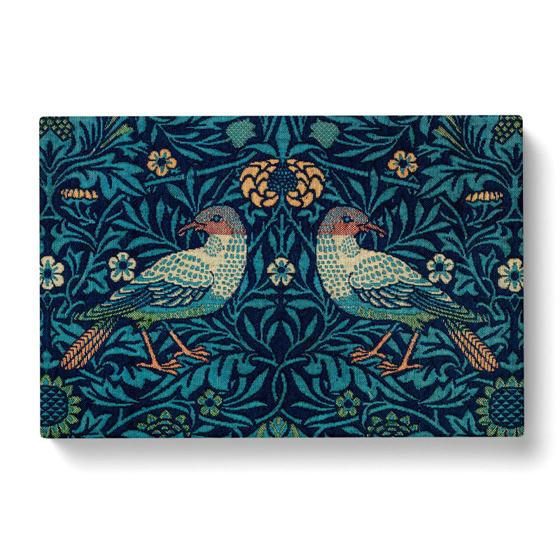 Flowers And Birds Pattern by William Morris - Wrapped Canvas Print, 35cm H x 50cm W x 3cm D