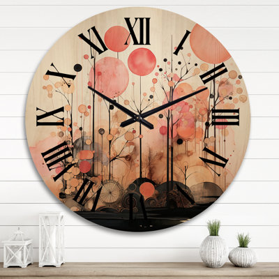 Horloge murale Golden Hue Horizons