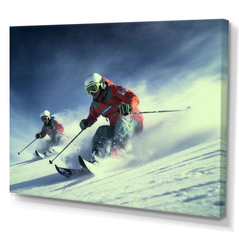 Alpine Skiing Adventures I sur impression sur toile, H 24 po x l 32 po x P 1 po, Toile tendue