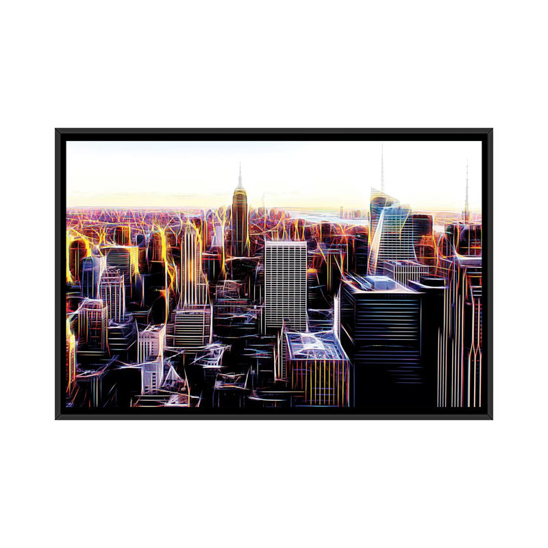 « dissimulation », reproduction d’impression sur toile, Toile avec cadre noir, Pas de tapis, H 32 po x l 48 po x P 1,5 po